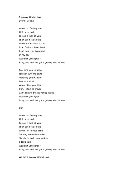 phil collins texte.